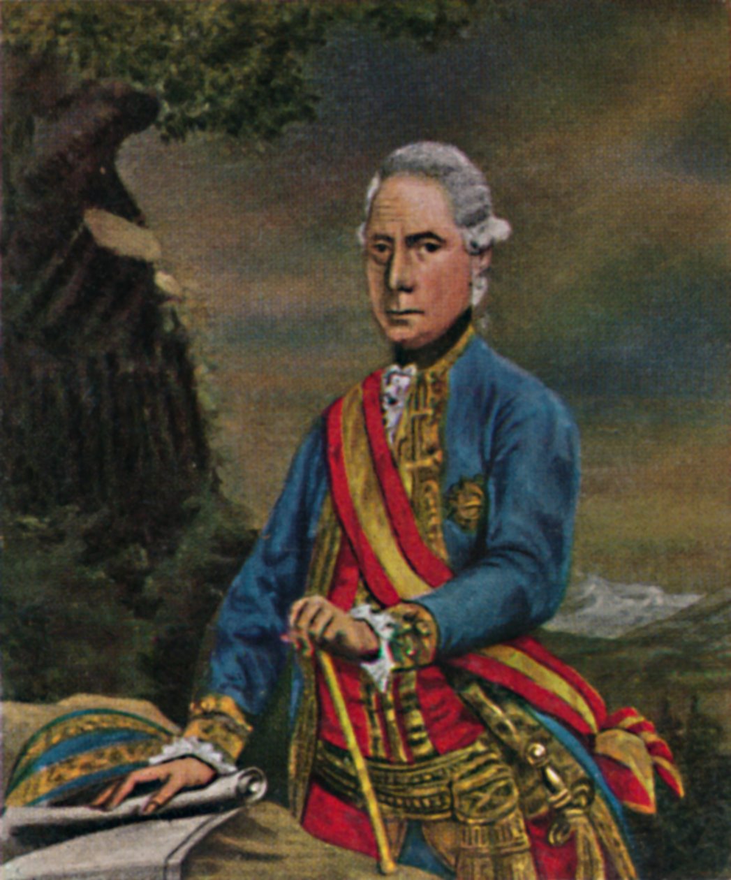 Polní maršál Laudon 1717-1790. - Steinerův obraz, 1934. od Unbekannt