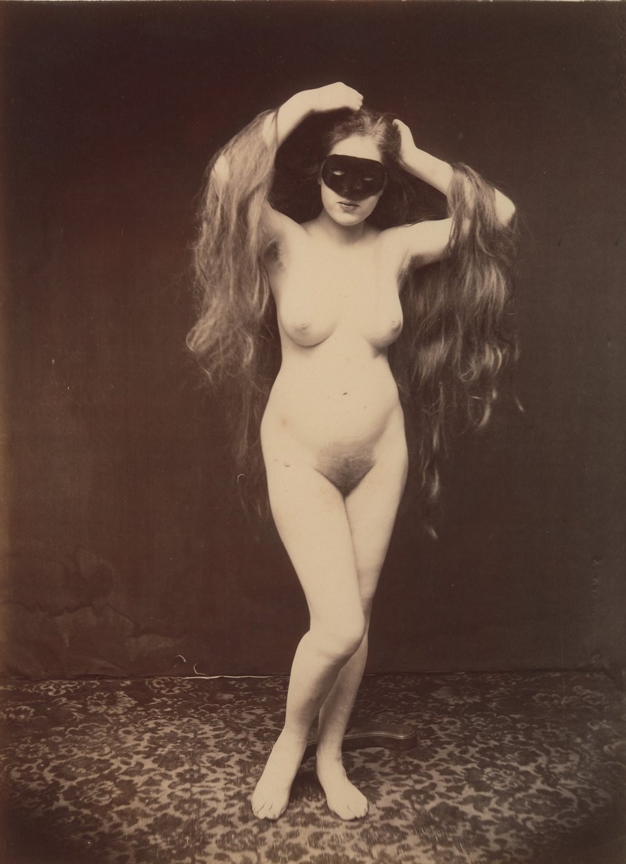 [Ženský akt s maskou], ca. 1870. od Unbekannt