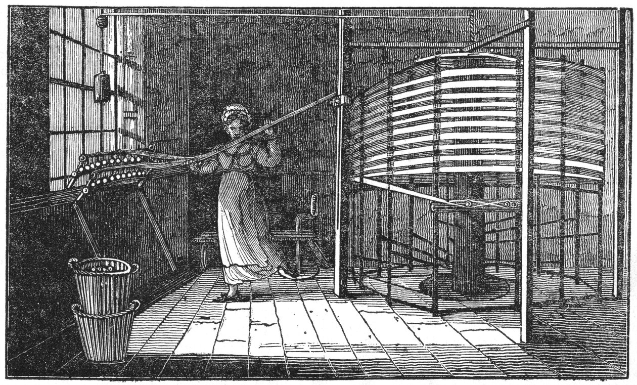 Dělnice hedvábí, Spitalfields, Londýn, 1833 od Unbekannt