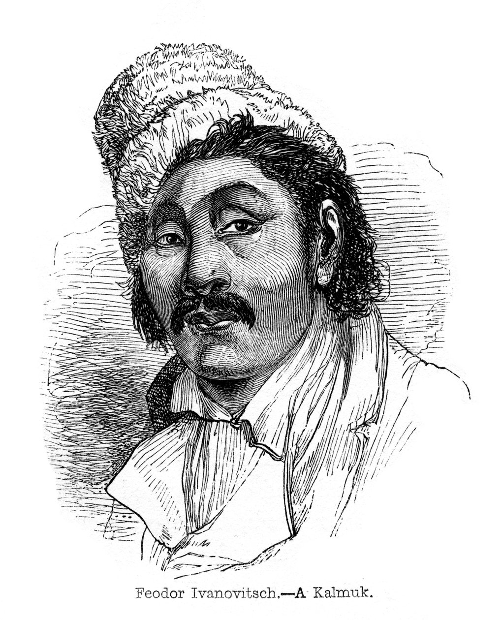 Feodor Ivanovič - A Kalmuk, 1848 od Unbekannt