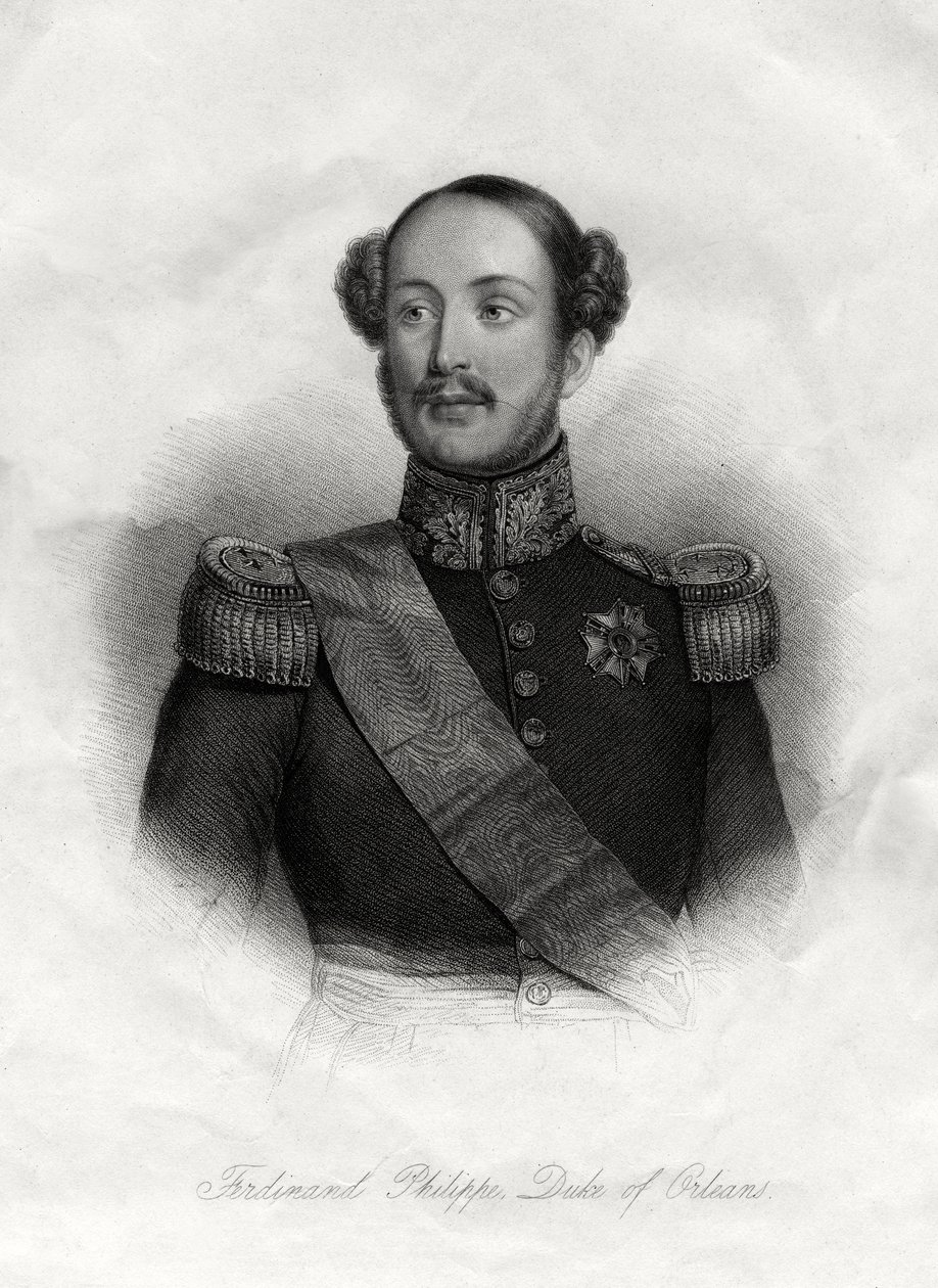 Ferdinand-Philippe 1810-1842, královský princ Francie, 19. století od Unbekannt