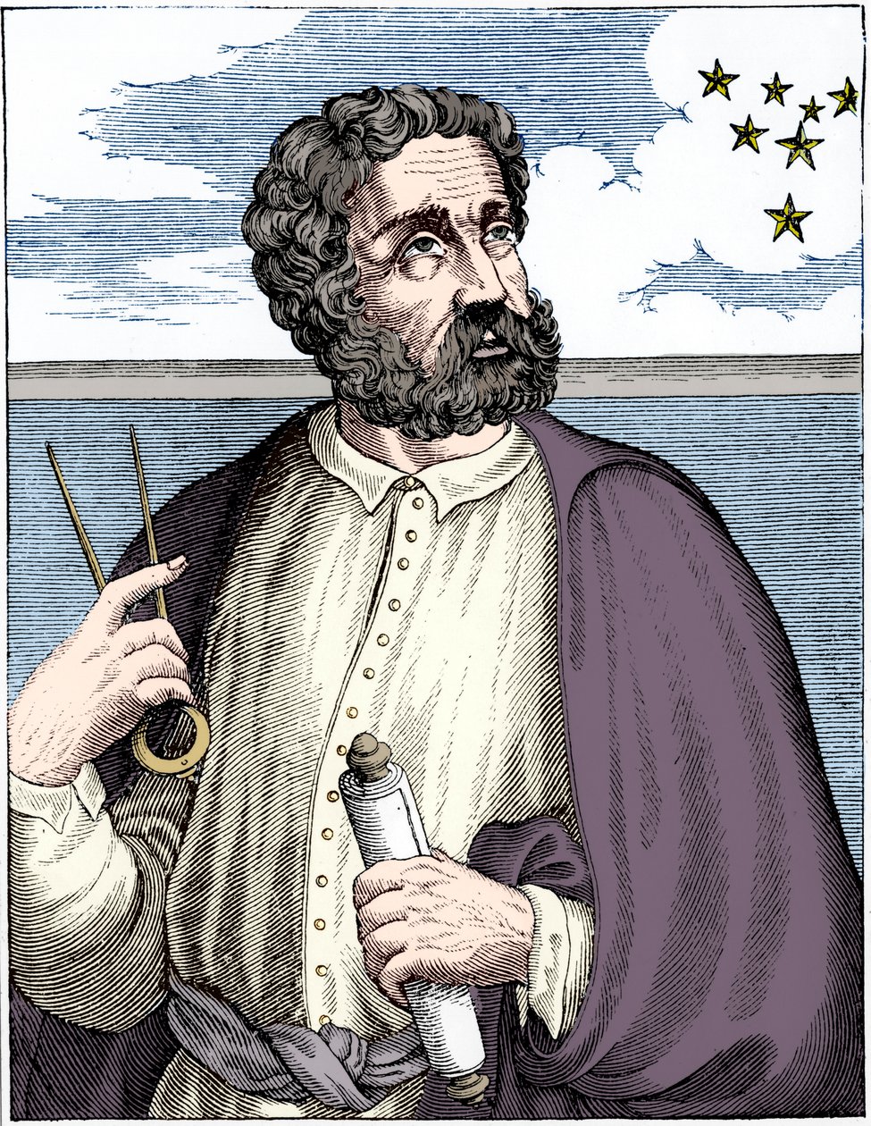 Ferdinand Magellan c1480-c1521, portugalský mořeplavec. od Unbekannt