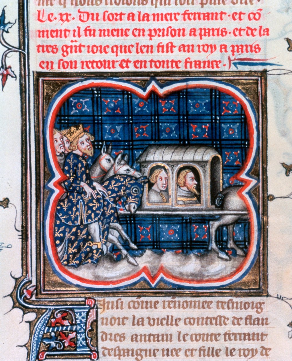 Fernando Portugalský zajat, c1212, 1375-1379 od Unbekannt
