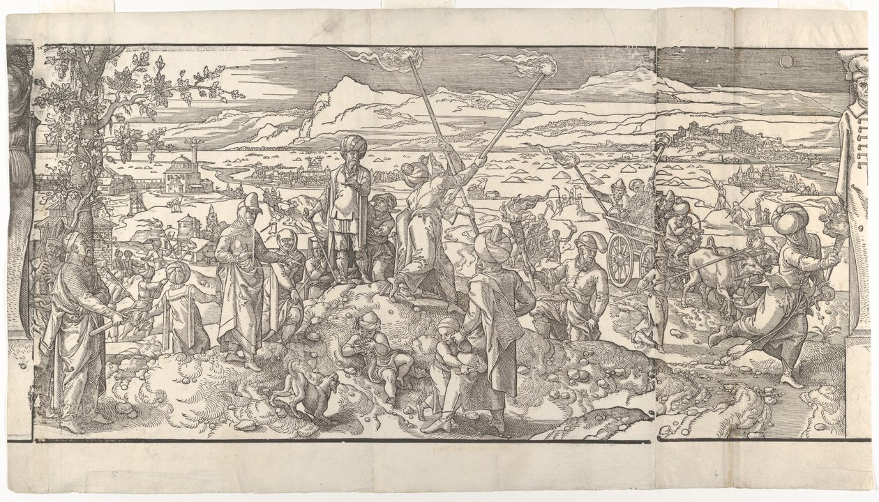 Festival novoluní z vlysu Ces Moeurs et fachons de faire de Turcz Customs ..., 1553. od Unbekannt
