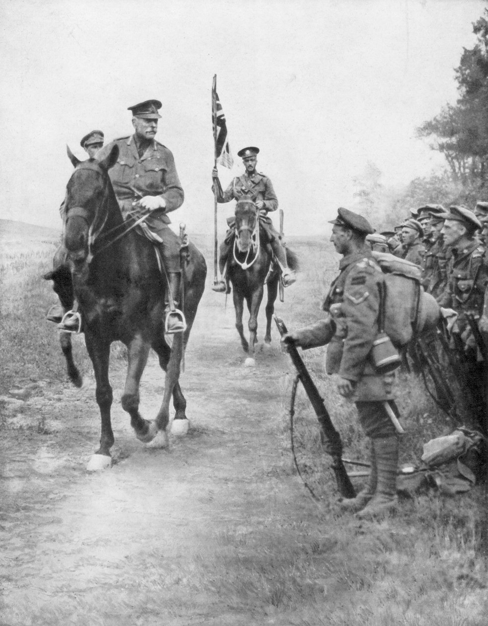 Polní maršál Douglas Haig hodnotí kanadské jednotky, Drocourt-Queant, 31. srpna 1918, 1926 od Unbekannt