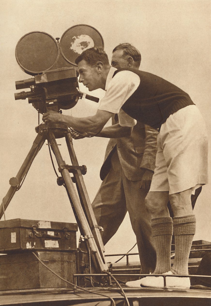 Filmař - Natáčení filmového záznamu na jednom ze svých každoročních táborů pro chlapce, 1927 1937 od Unbekannt