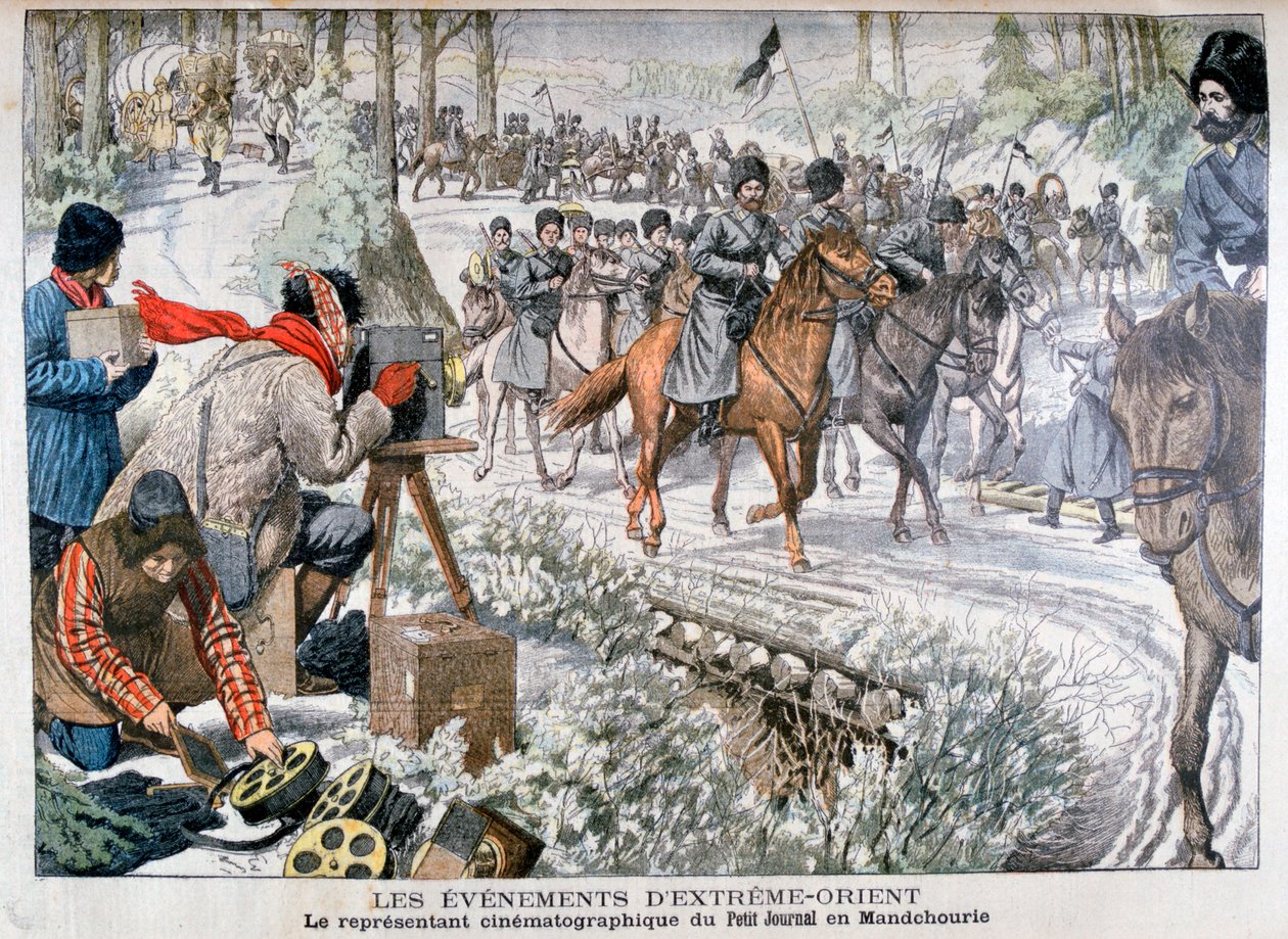 Natáčení v Mandžusku během rusko-japonské války, 1904 od Unbekannt