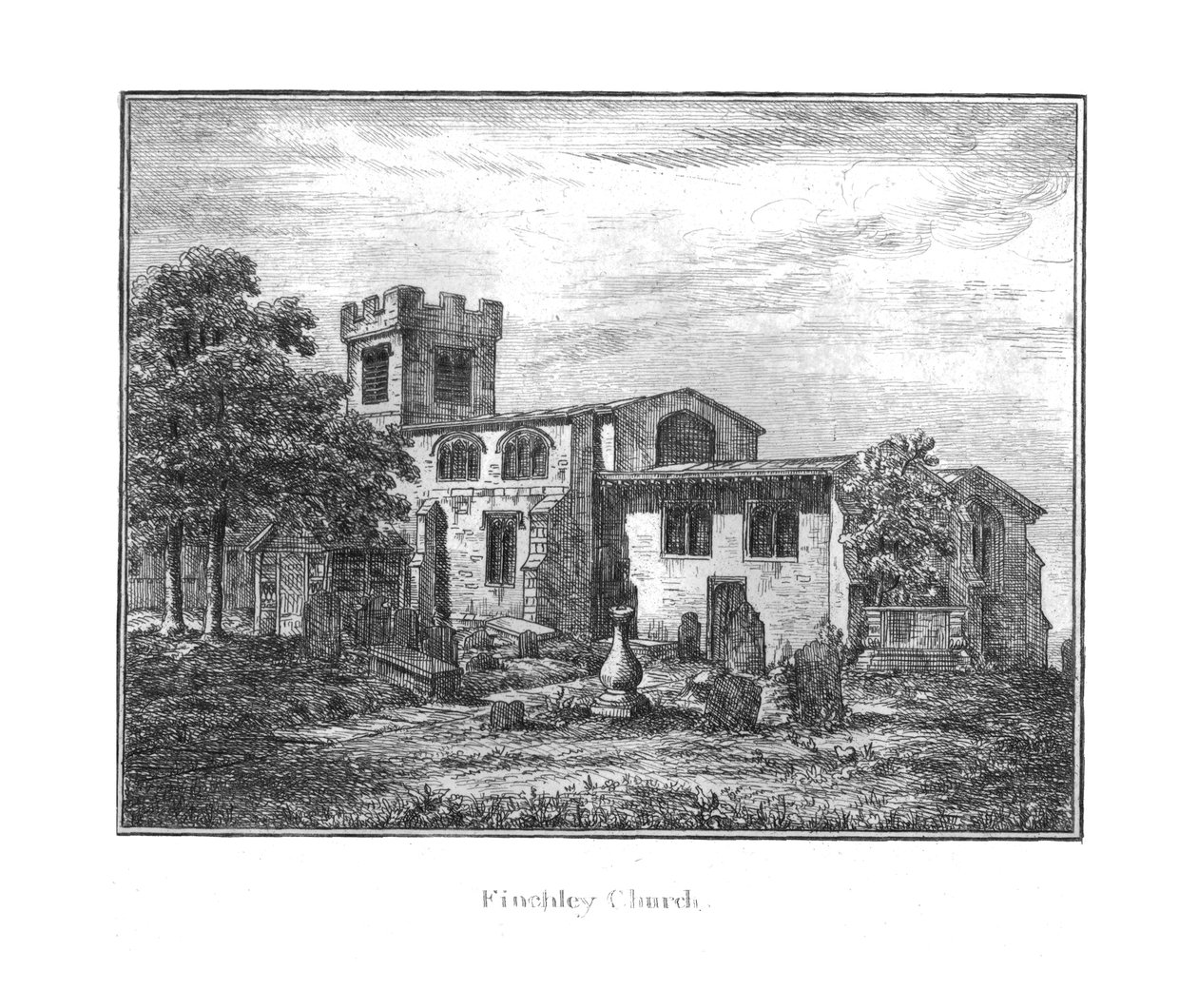 Finchley Church, 18. století od Unbekannt