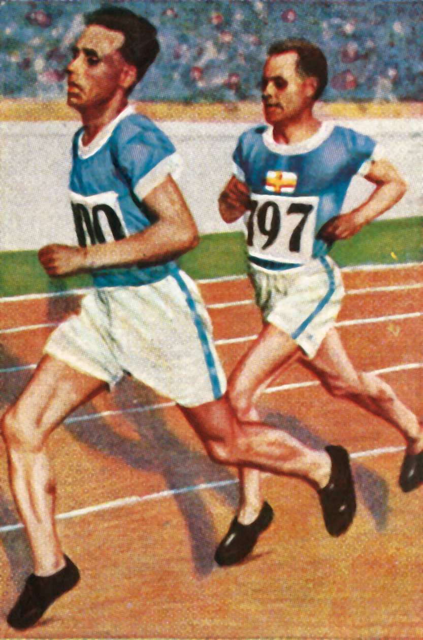 Finští běžci Ville Ritola a Paavo Nurmi, 1928. od Unbekannt