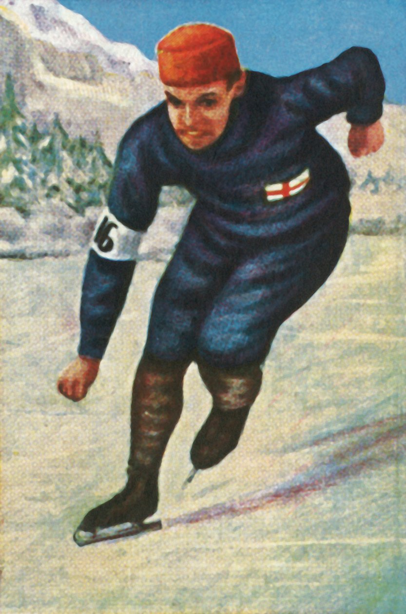 Finský rychlobruslař Clas Thunberg, 1928. od Unbekannt