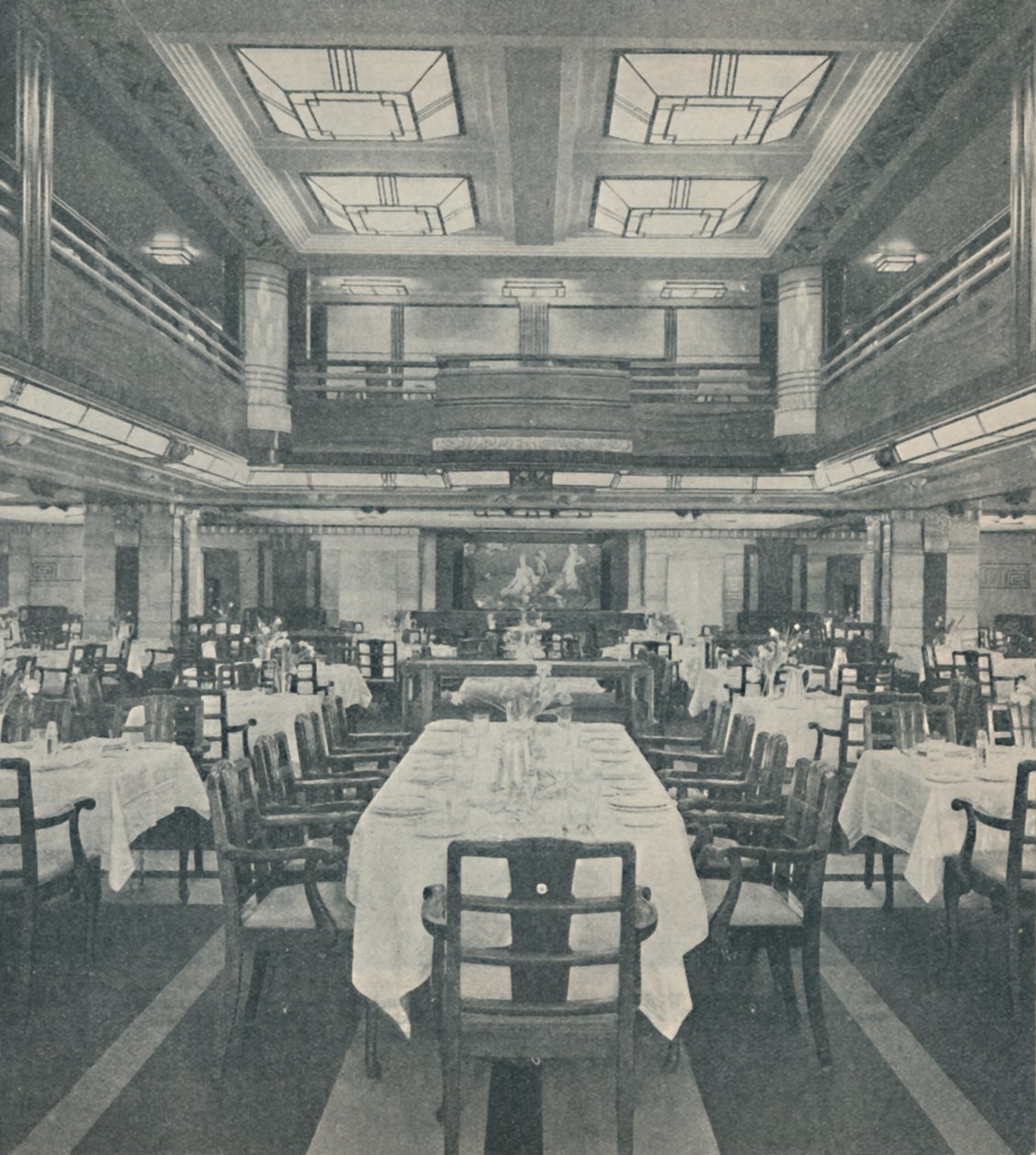 Prvotřídní jídelní salon v Královně Bermud, 1937 od Unbekannt