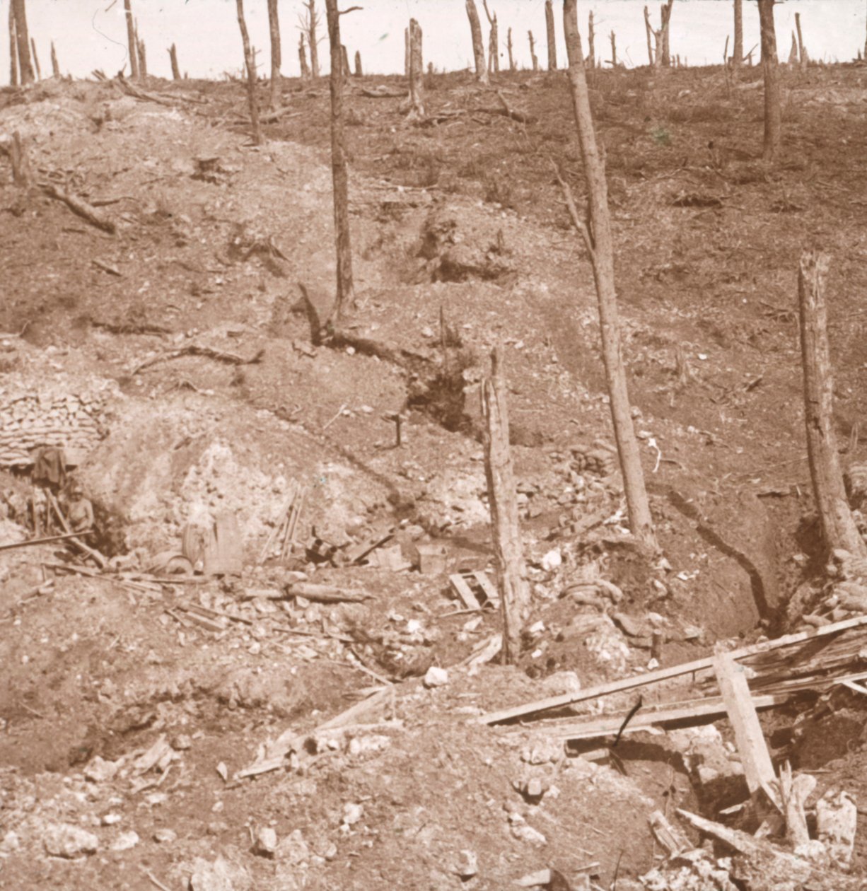 Stanoviště první pomoci, Verdun, severní Francie, c1914-c1918 od Unbekannt