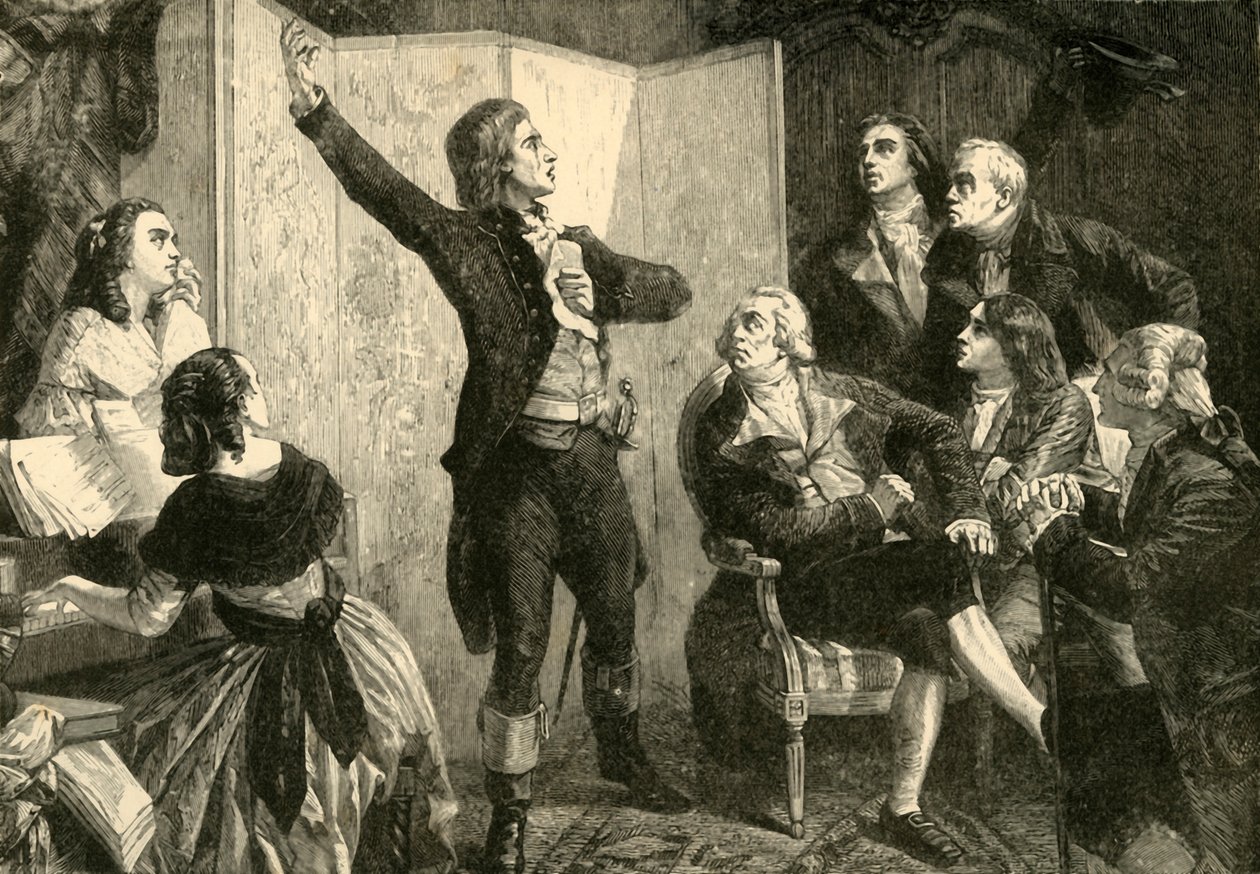 První zpěv Marseillaisy od Rougeta De Lisle, 1792, 1890. od Unbekannt