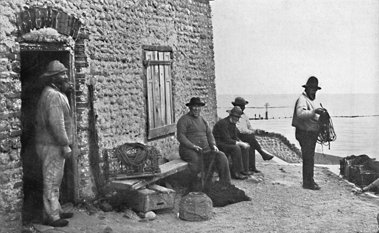 Fishermen, Sheringham, Norfolk, 1912 od Unbekannt