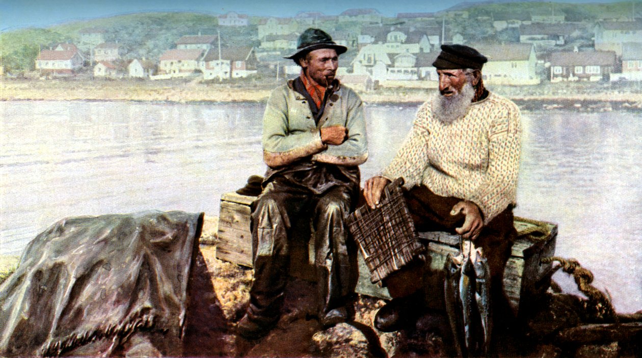 Rybáři, rybářské město Molle, na výběžcích Kullen v Kattegatu, Švédsko, c1923 od Unbekannt