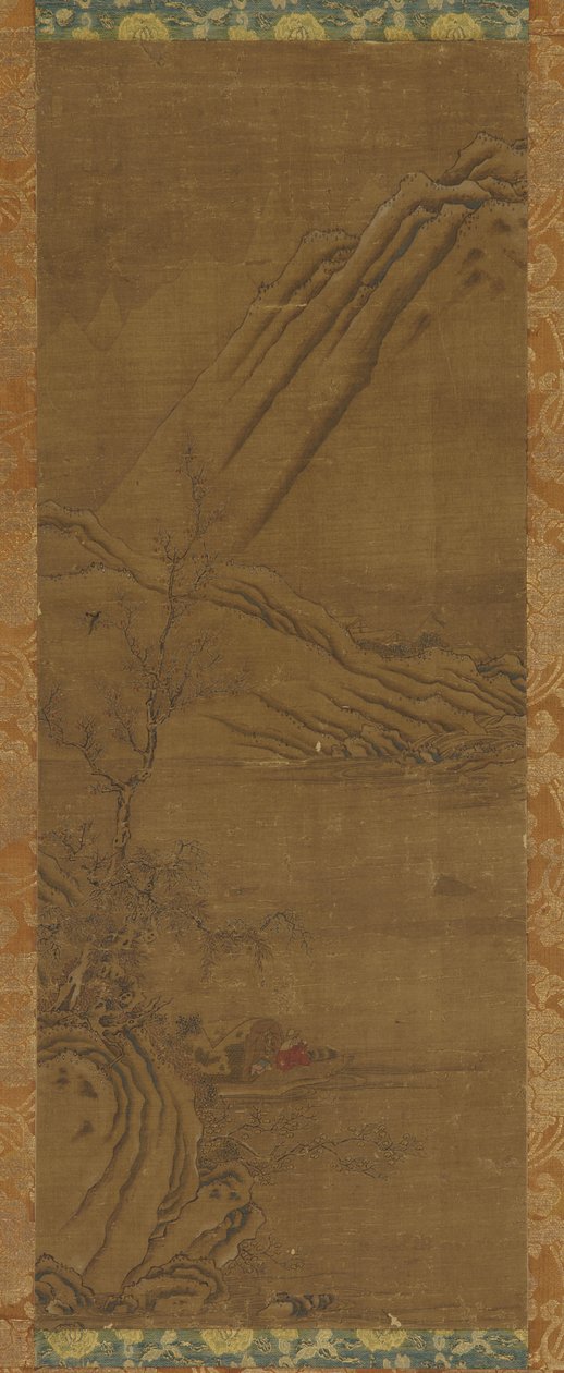 Sám rybaření na řece Winter, dynastie Qing, 18. století. od Unbekannt