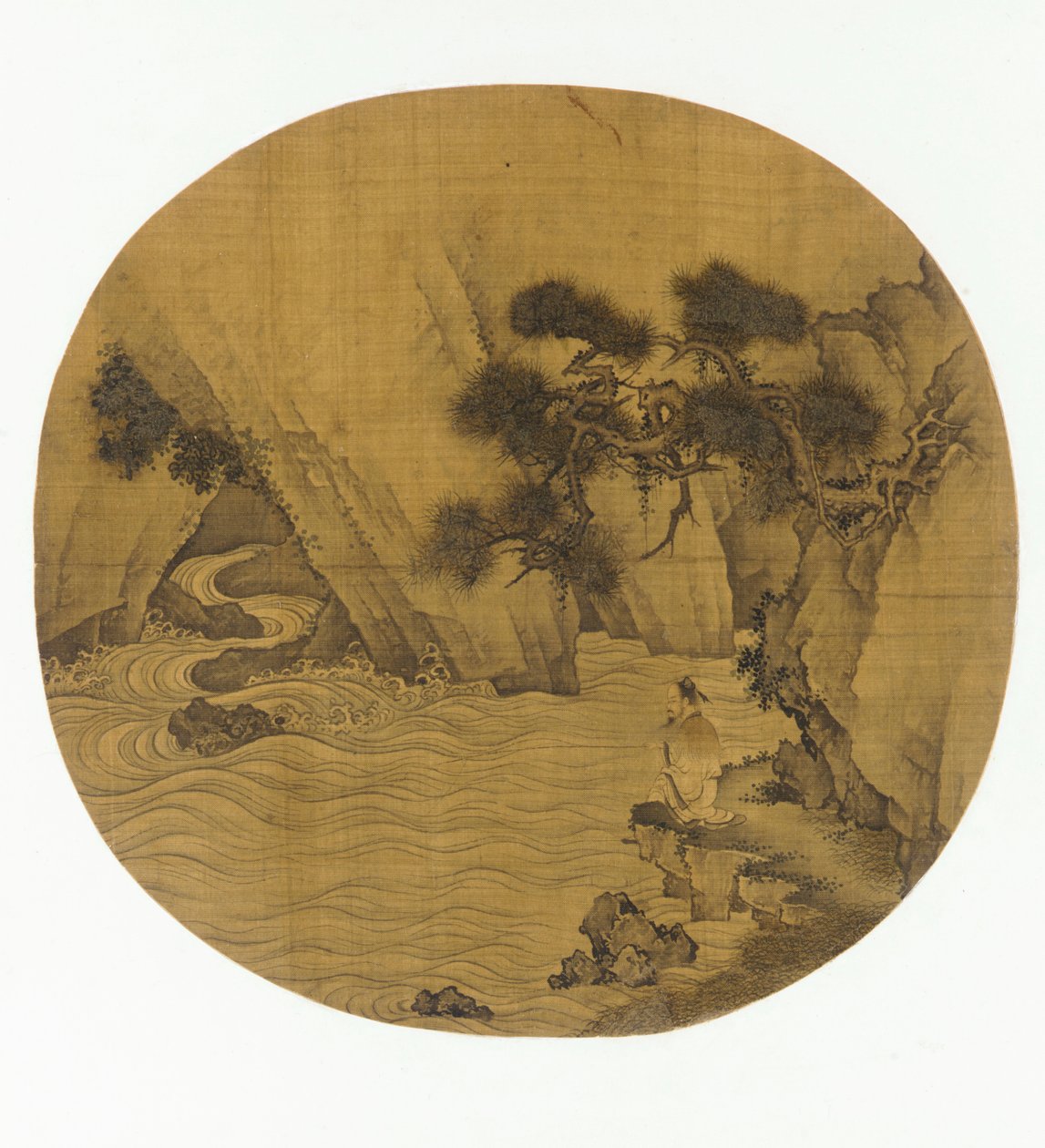 Rybaření u horského potoka, dynastie Ming, 1368-1644. od Unbekannt