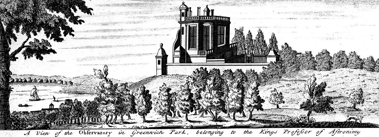 Flamsteed House v Greenwich Park, Londýn, konec 17. století od Unbekannt