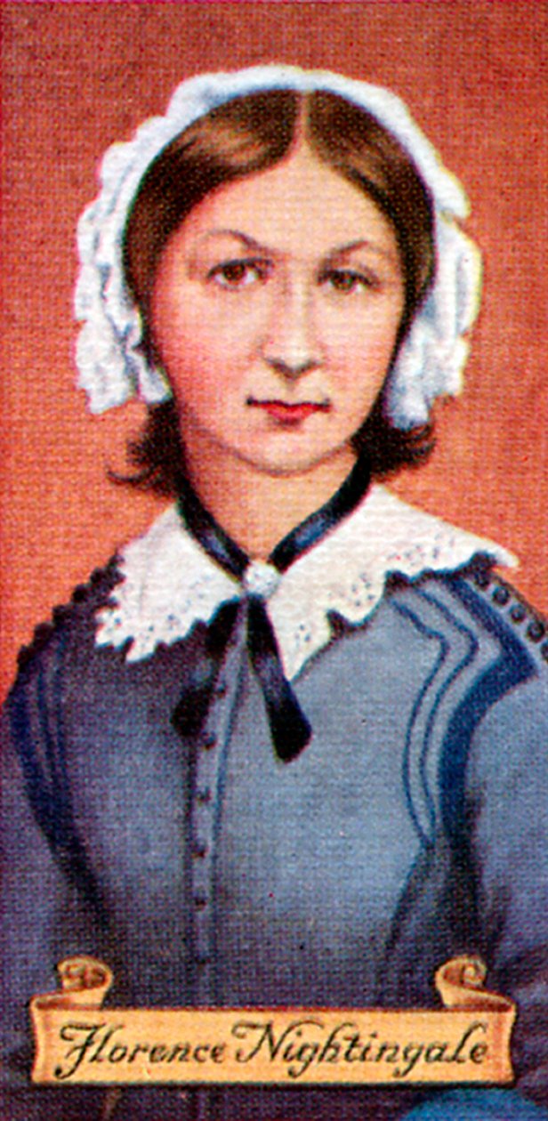 Florence Nightingale, převzato ze série cigaretových karet, 1935 od Unbekannt