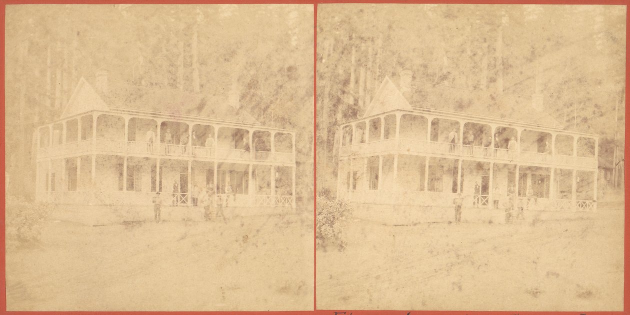 Flume House, pohoří Santa Cruz, 60. léta 19. století. od Unbekannt