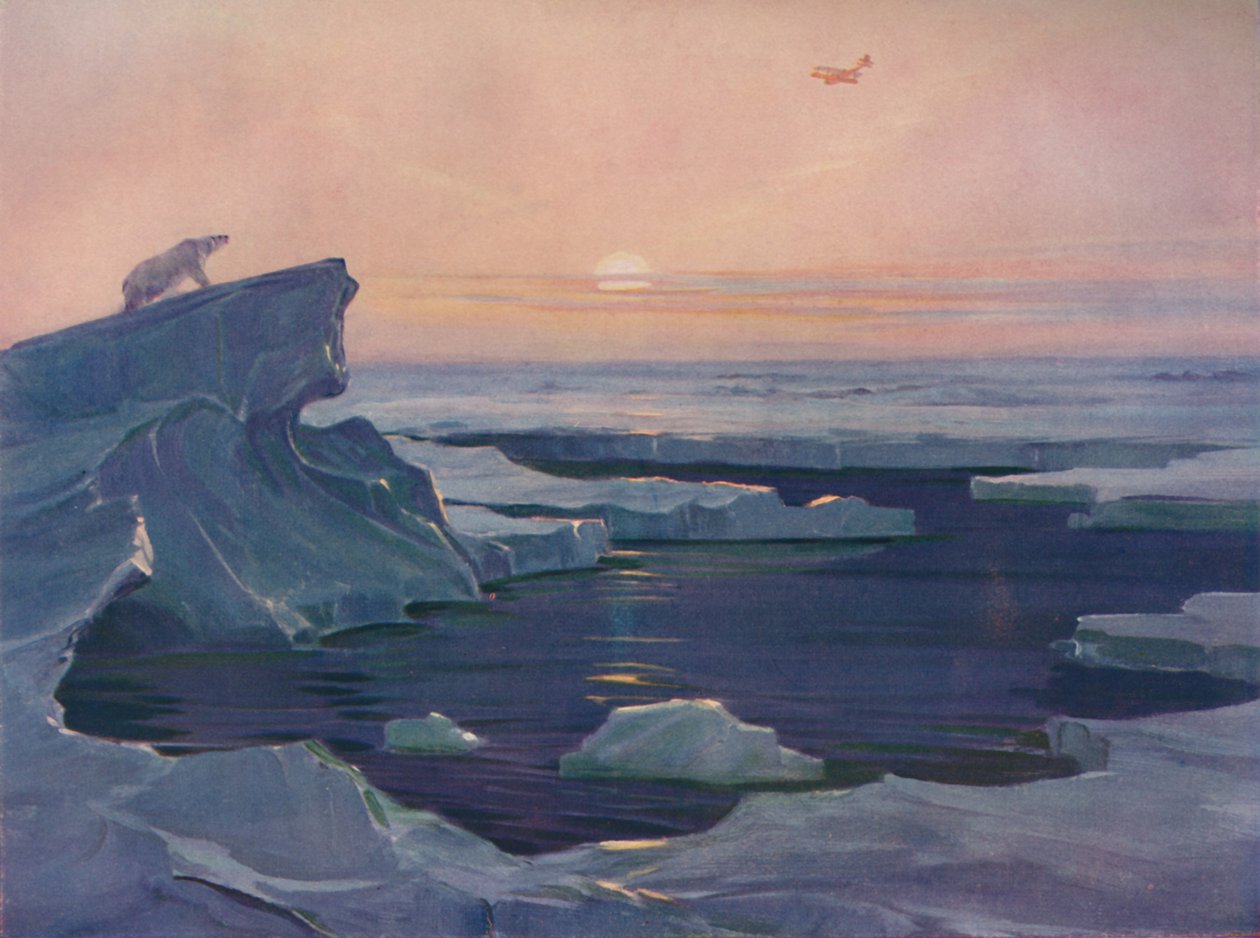 Létání nad polárními pustinami, 1927 od Unbekannt
