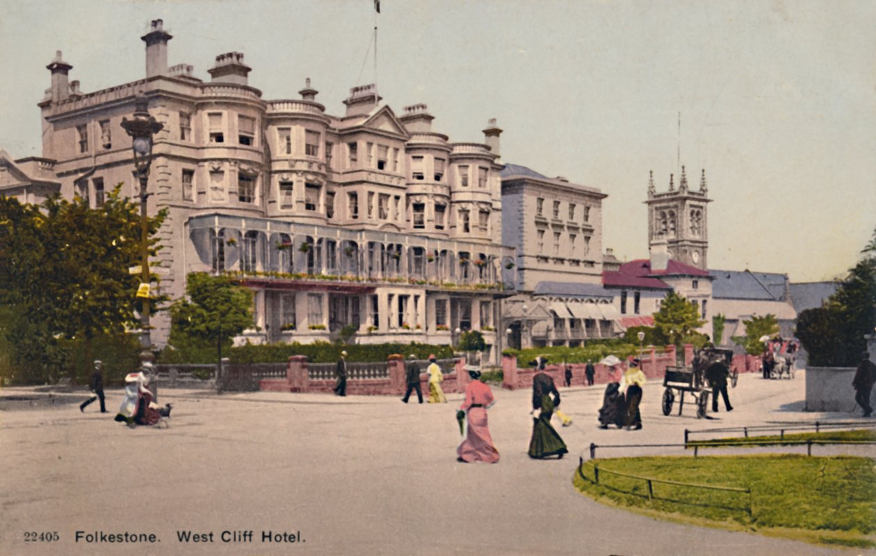 Folkestone. West Cliff Hotel, konec 19.-začátek 20. století od Unbekannt