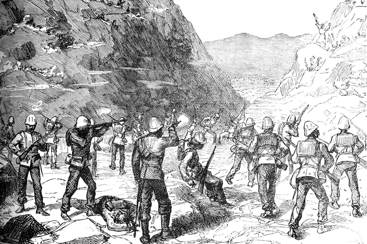 Potravní strana 67. útokem Afghánců, 9. listopadu 1879, c1880 od Unbekannt