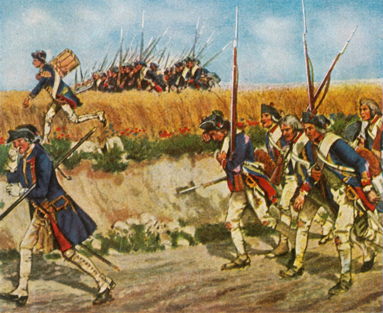 Nucený pochod Frederickových vojsk z Mähren do Küstrinu, 1758, 1936. od Unbekannt