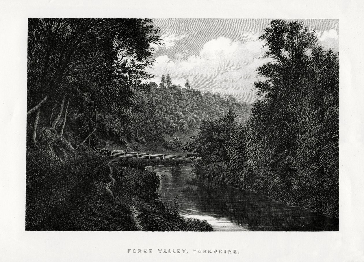 Forge Valley, Yorkshire, 1896 od Unbekannt