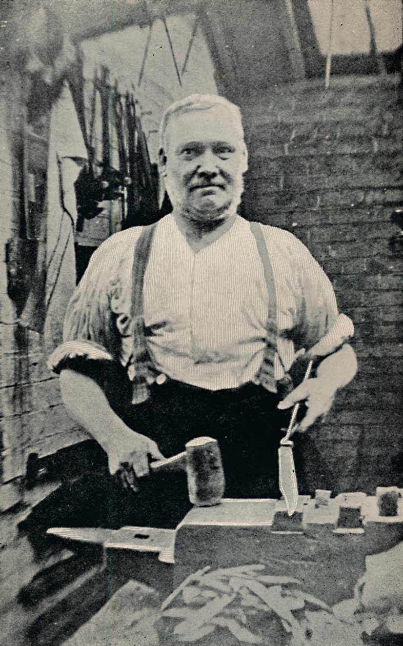 Forging a Blade, c1917 od Unbekannt