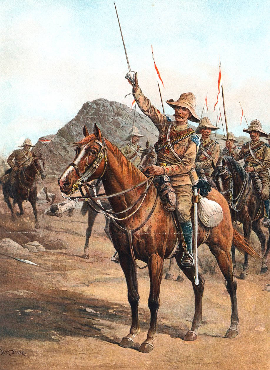 Form Up, č. 2! Form Up!, britští kopiníci v bitvě u Omdurman, Súdán, 1898 od Unbekannt