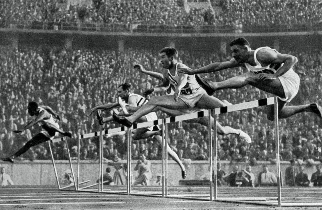 Forrest Towns, americký olympijský vítěz v běhu na 110 metrů překážek, 1936 od Unbekannt