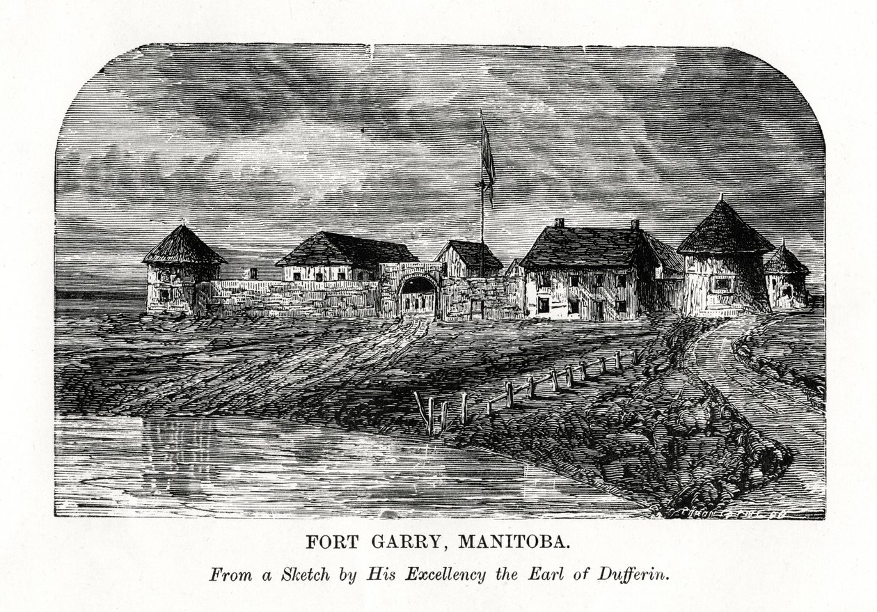 Fort Garry, Manitoba, Kanada, konec 19. století od Unbekannt