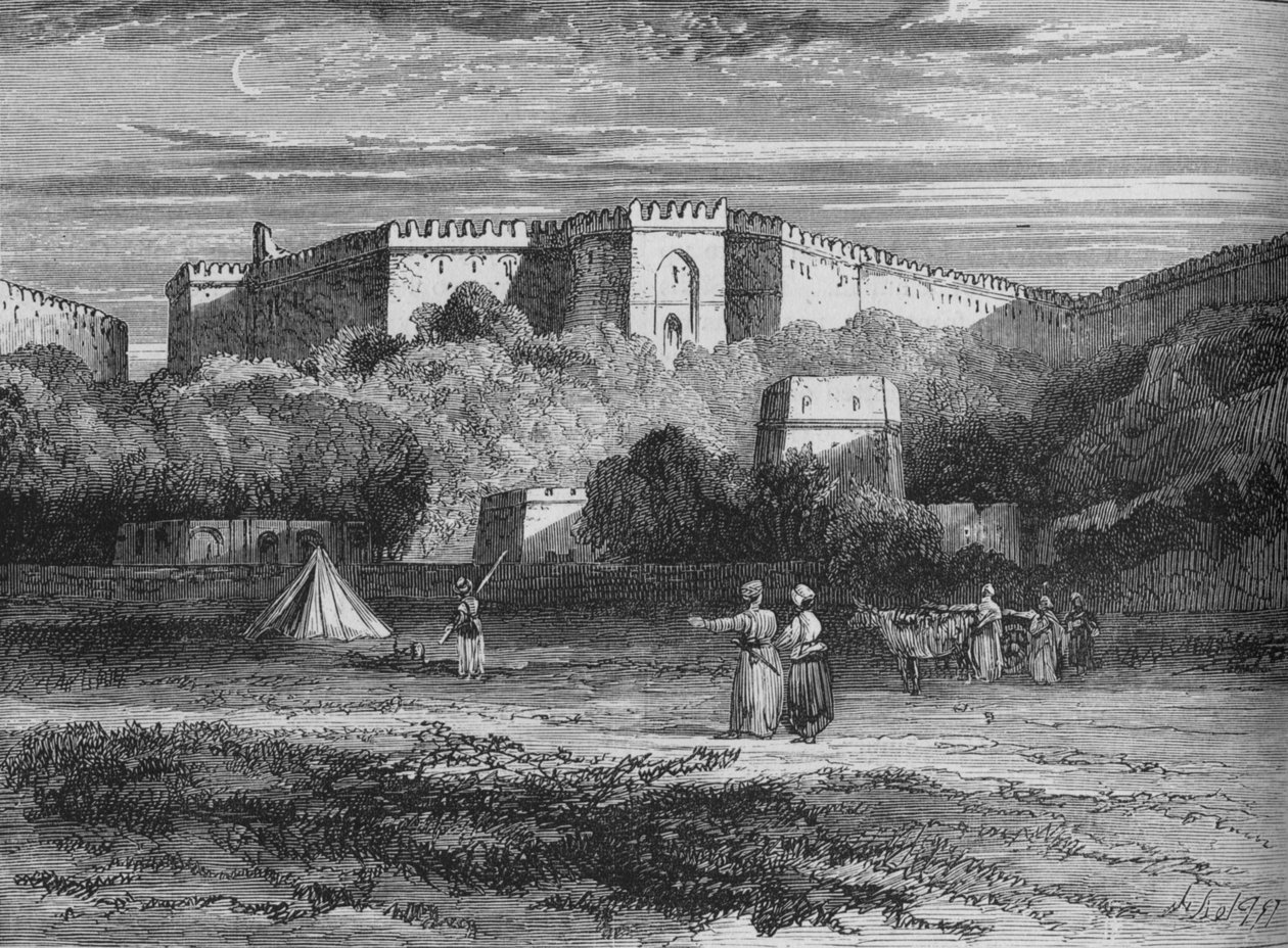 Fort Rhotas, poblíž Chillianwallah, c1880 od Unbekannt