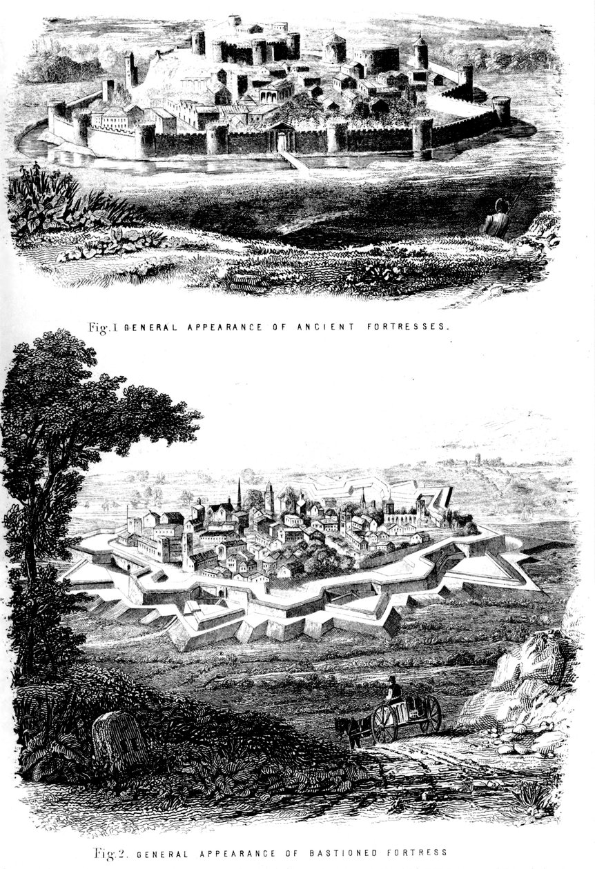 Opevnění, c1880 od Unbekannt