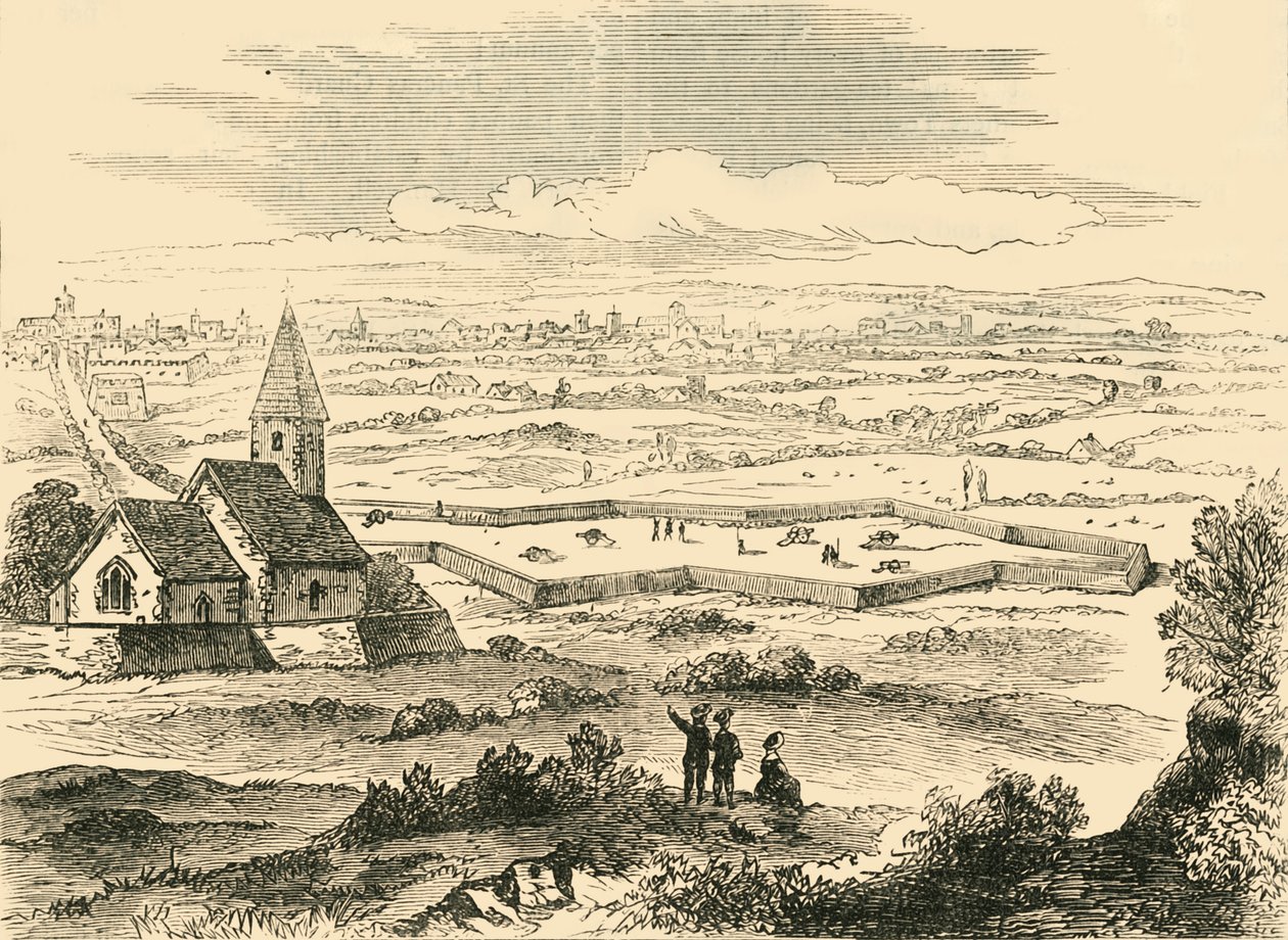 Opevnění starého St. Pancras, c1876. od Unbekannt