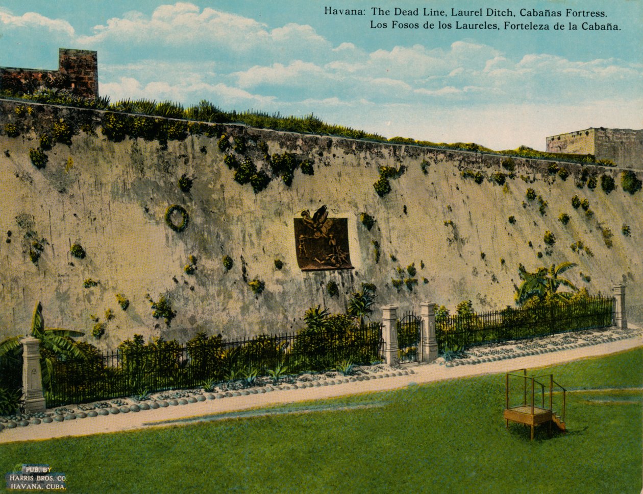 Foso de los Laureles a pevnost La Cabana, Havana, Kuba, c1920 od Unbekannt