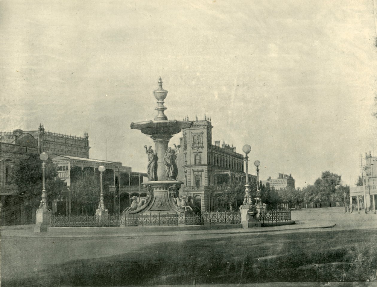 Fontána, Pall Mall, Bendigo, 1901. od Unbekannt