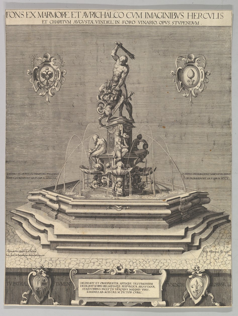 Herkulova fontána v Augsburgu Kopie, 1602. od Unbekannt