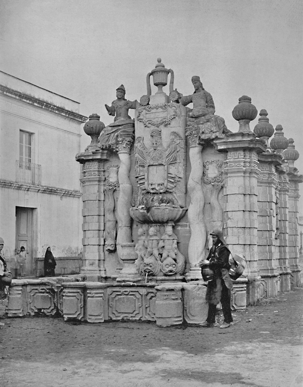 Fontána padajících vod, město Mexiko, c1897. od Unbekannt