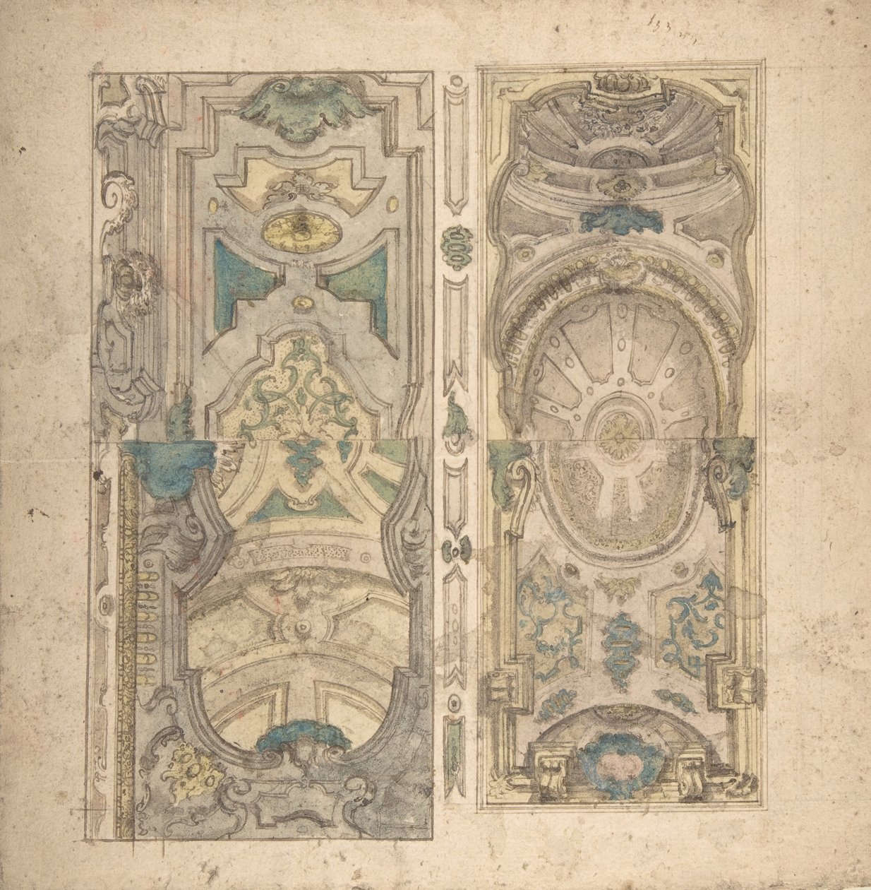 Čtyři alternativní návrhy pro trezor., 1700-1780. od Unbekannt