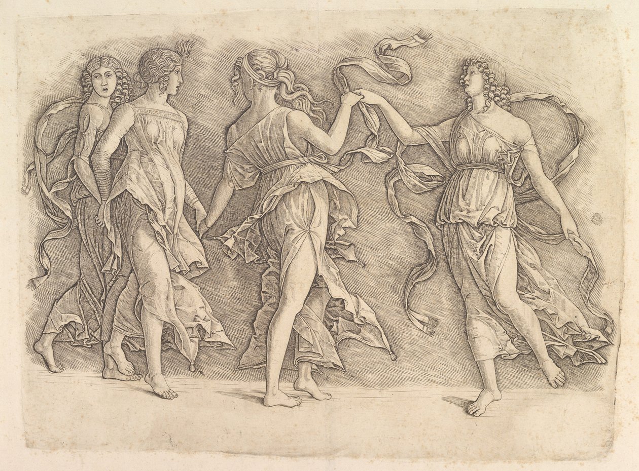 Čtyři tančící múzy, ca. 1497. od Unbekannt