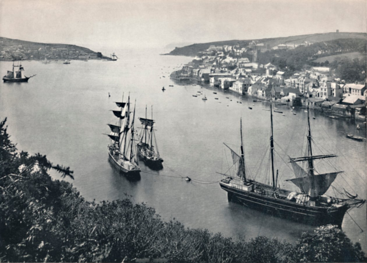 Fowey - Vjezd do přístavu, 1895 od Unbekannt