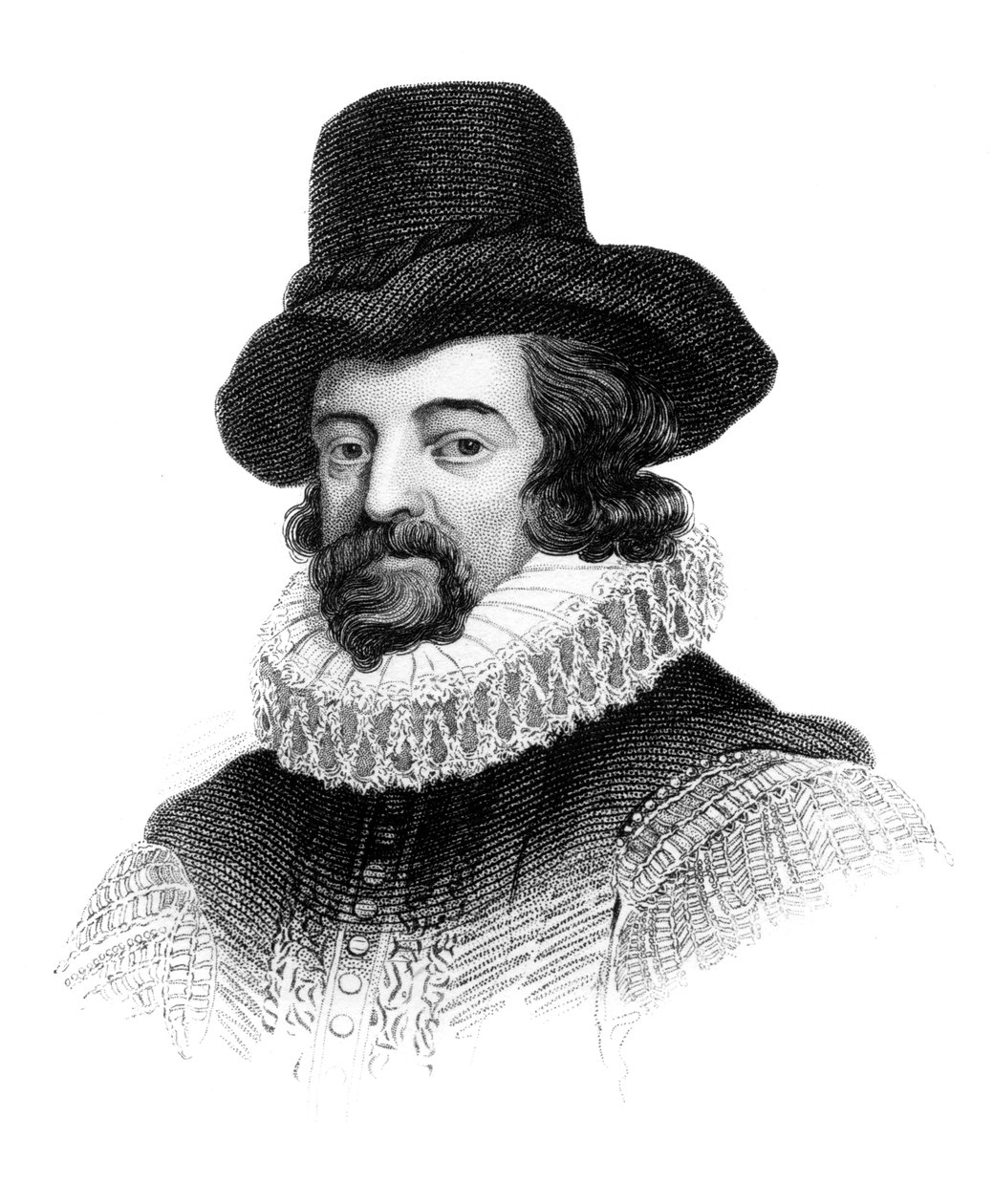 Francis Bacon, vikomt St Albans, anglický filozof, státník a esejista, c1850 od Unbekannt