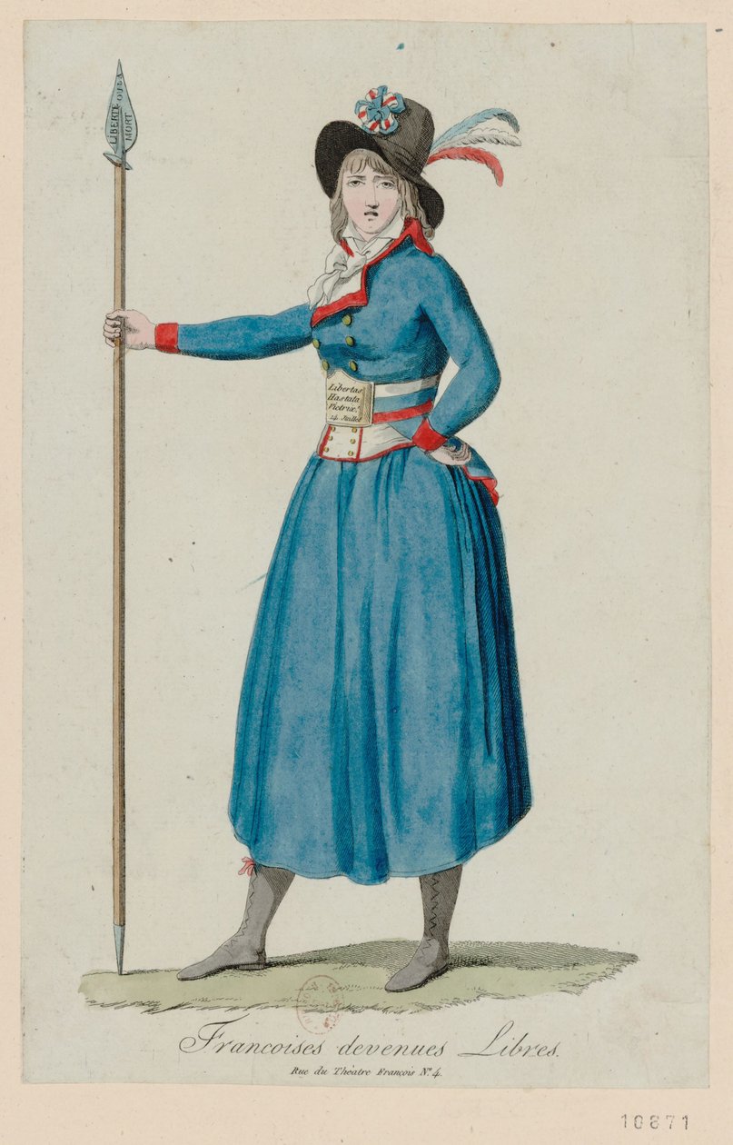 Francoises se stanou svobodnými. Pochod žen ve Versailles, 5. října 1789, 1789. od Unbekannt