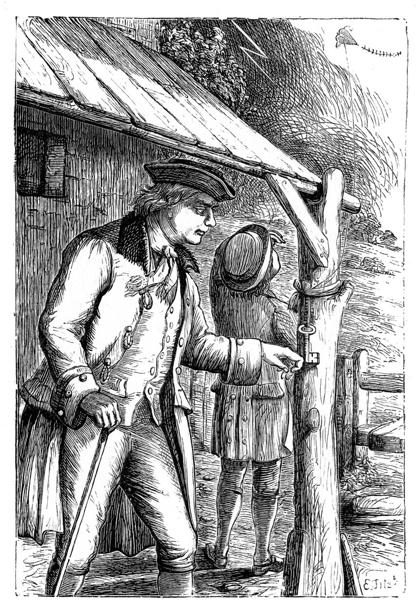 Franklinův pokus s drakem, c1752, 1869 od Unbekannt