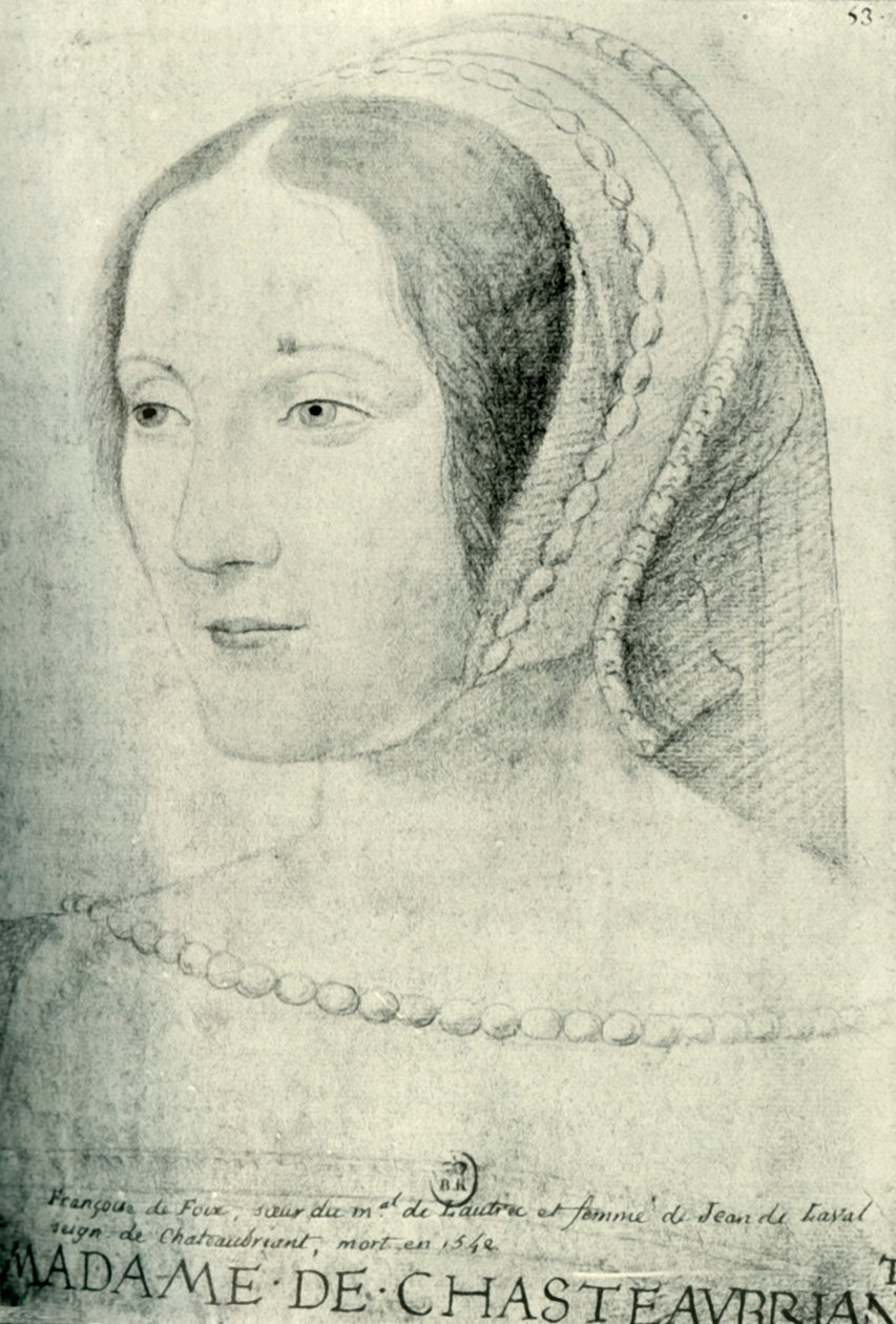 Françoise de Foix, hraběnka z Châteaubriant, počátek 16. století, 1907. od Unbekannt