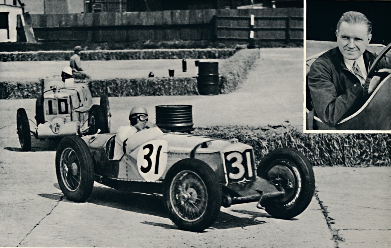 Freddie Dixon Riley v Brooklands, 1937 od Unbekannt