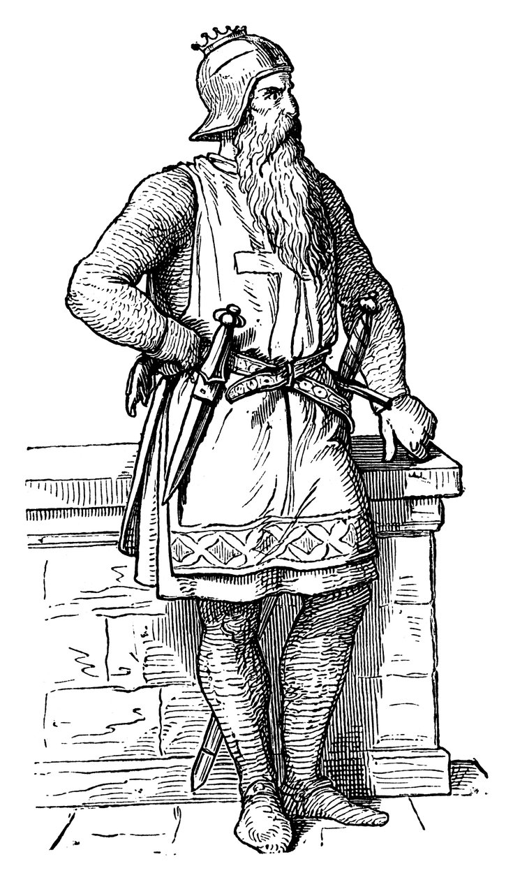 Frederick I., Barbarossa Redbeard c1123-1190, císař Svaté říše římské, 19. století od Unbekannt