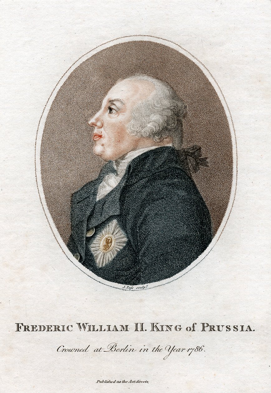 Frederick William II, pruský král, 1786-1797 c1810 od Unbekannt